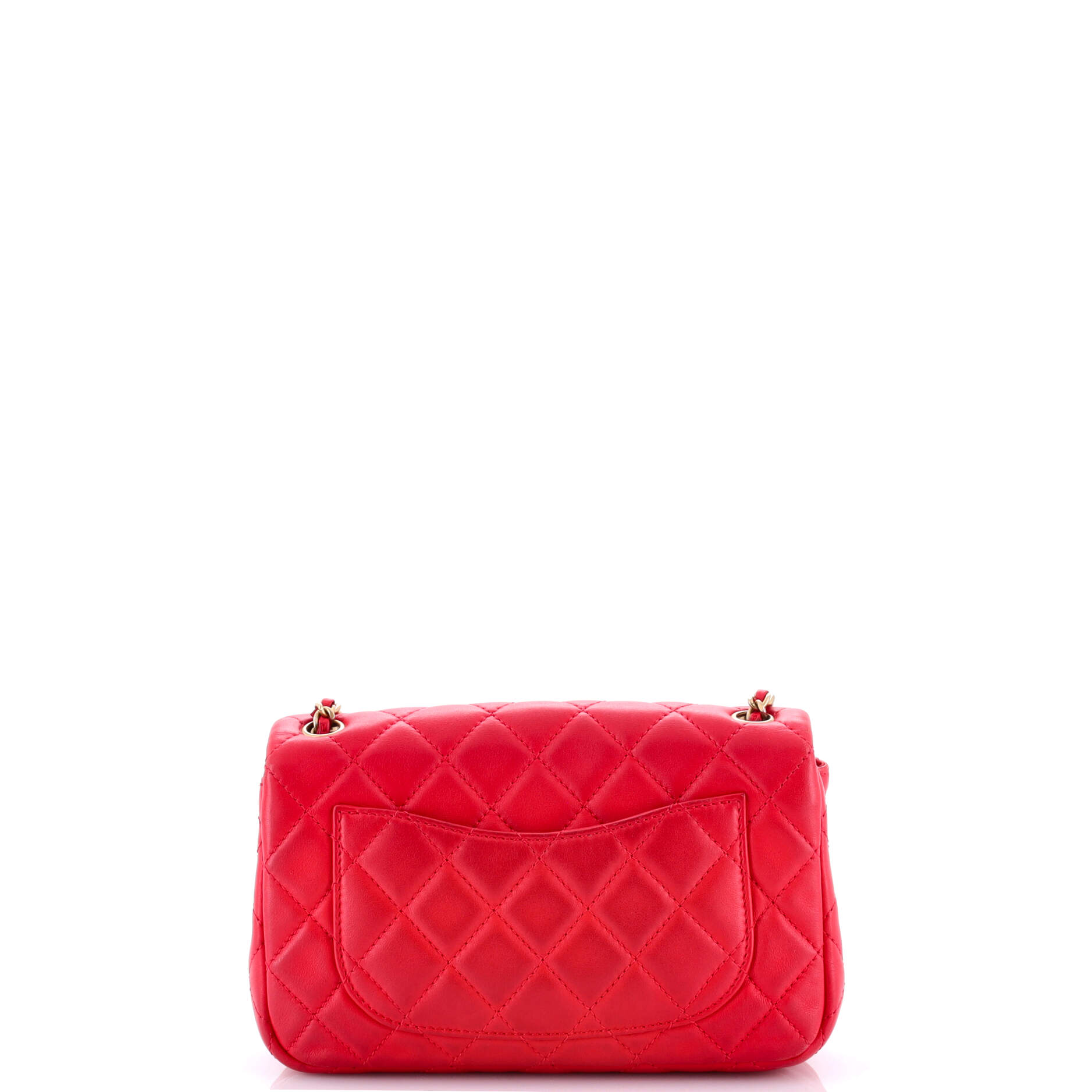 Chanel Pearl Crush Flap Bag Quilted Lambskin Mini