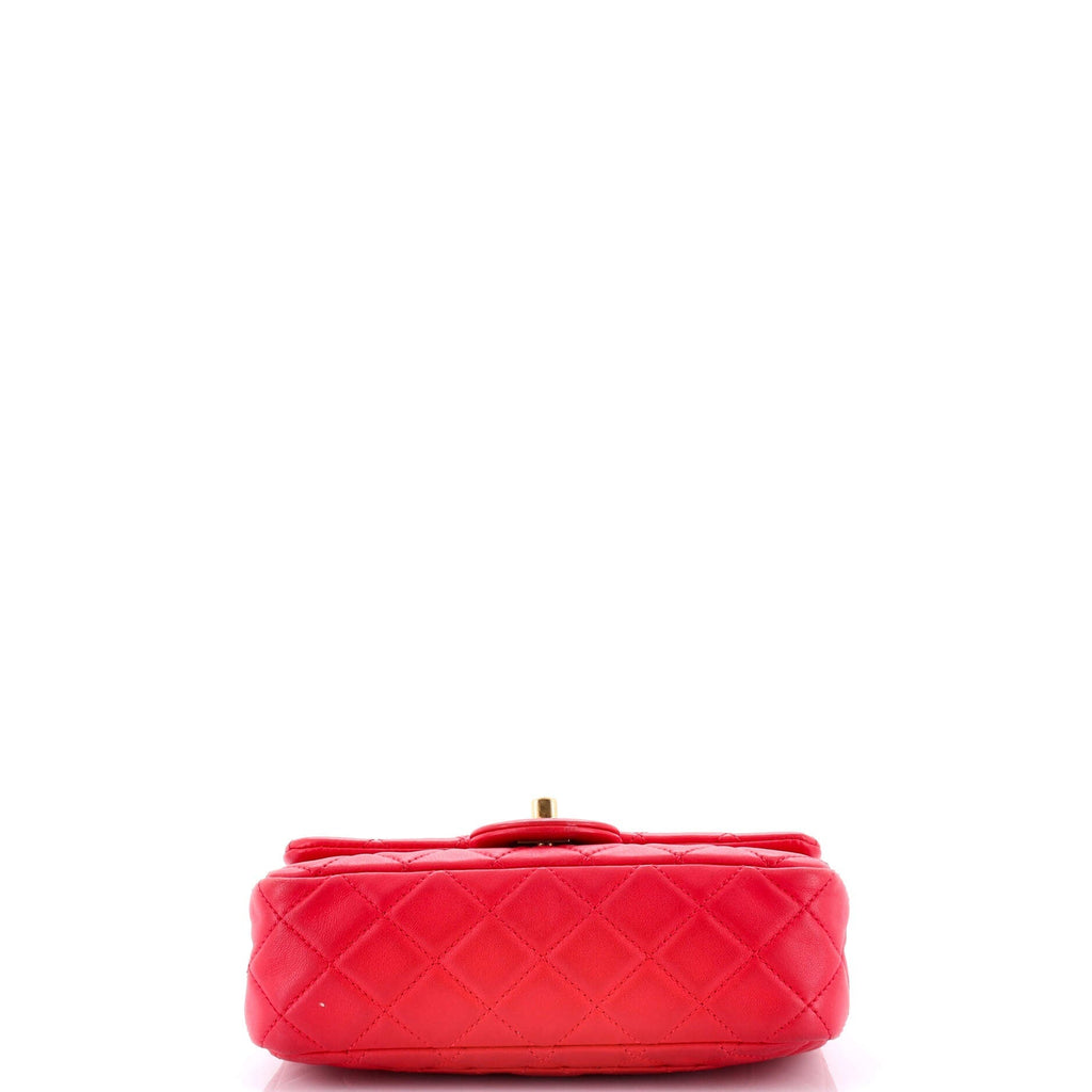 Chanel Pearl Crush Flap Bag Quilted Lambskin Mini