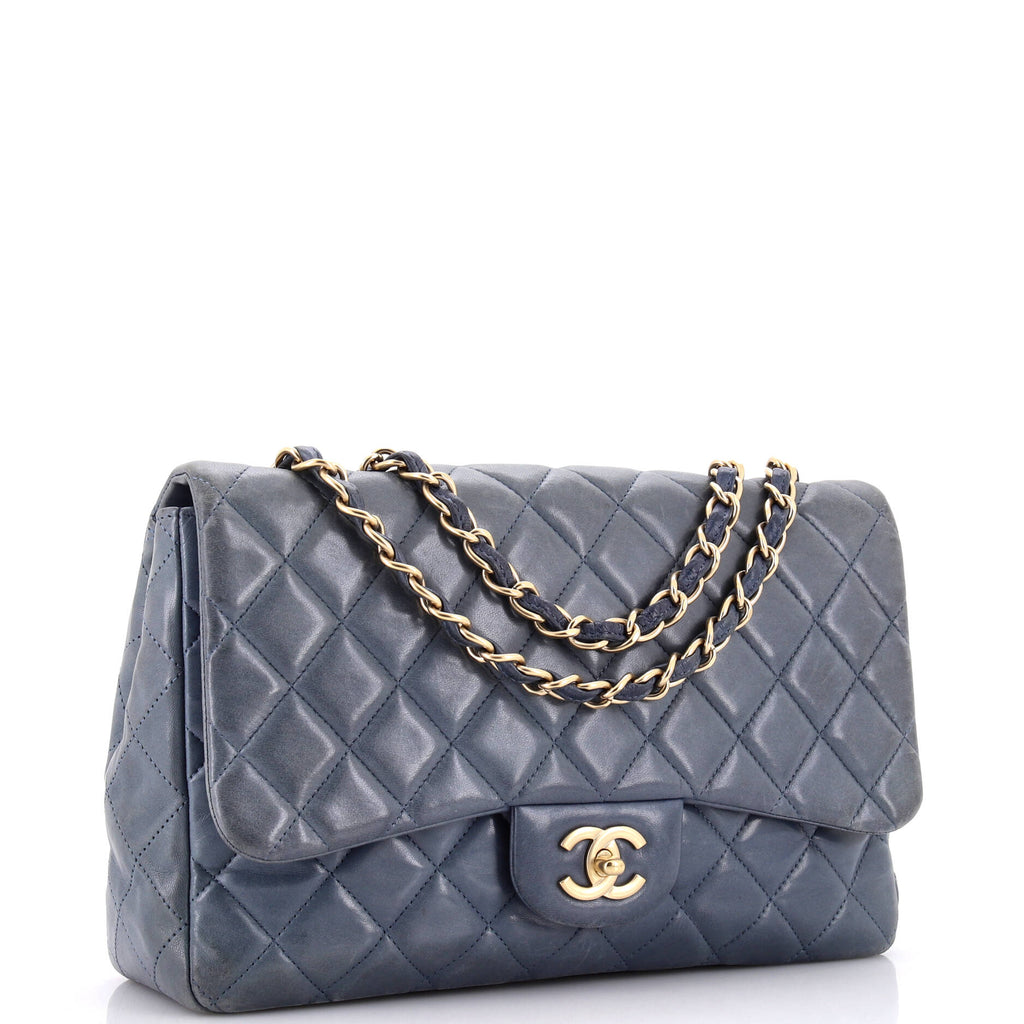 Chanel Classic Single Flap Bag Quilted Lambskin Jumbo