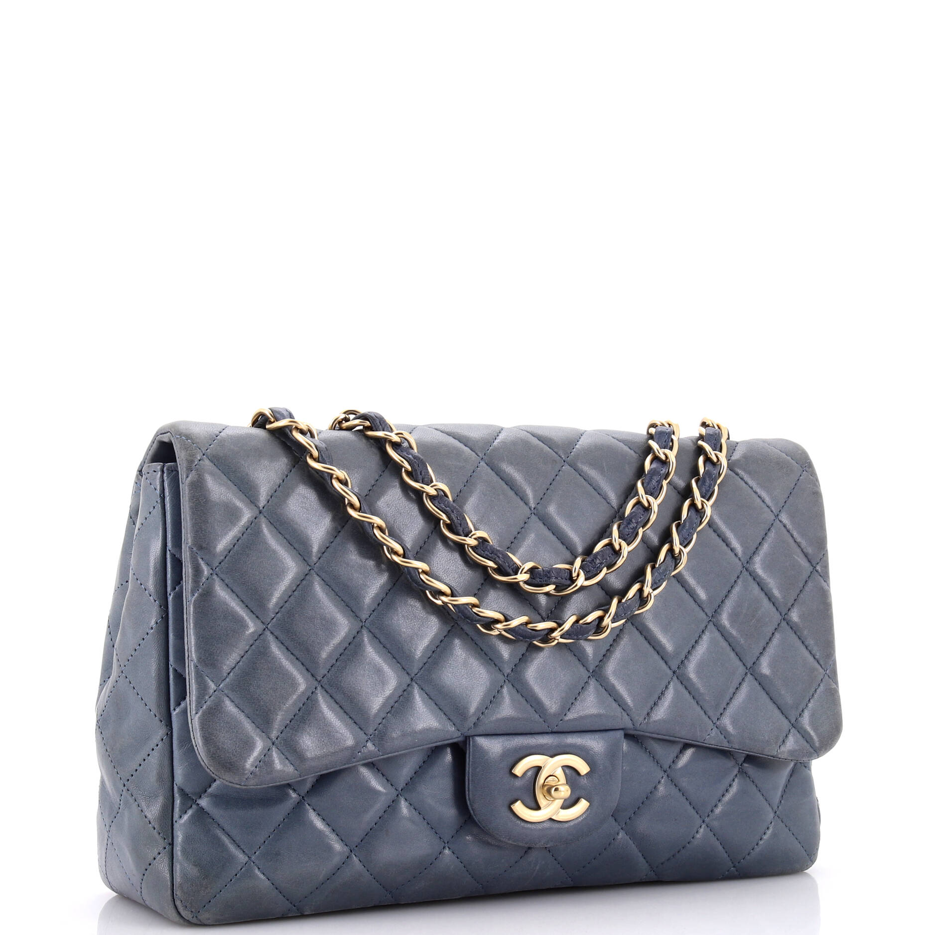 Chanel Classic Single Flap Bag Quilted Lambskin Jumbo