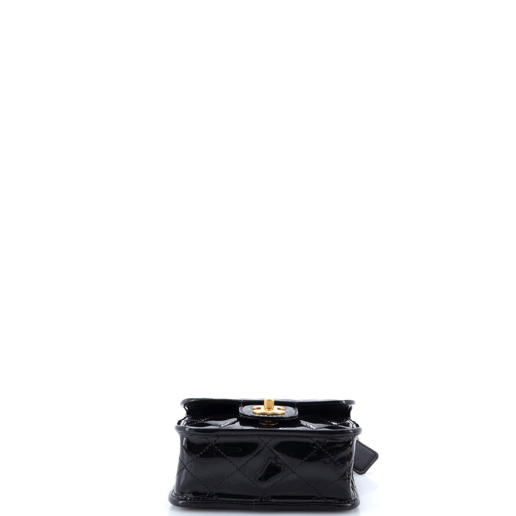 Chanel School Memory Top Handle Flap Bag Quilted  Mini