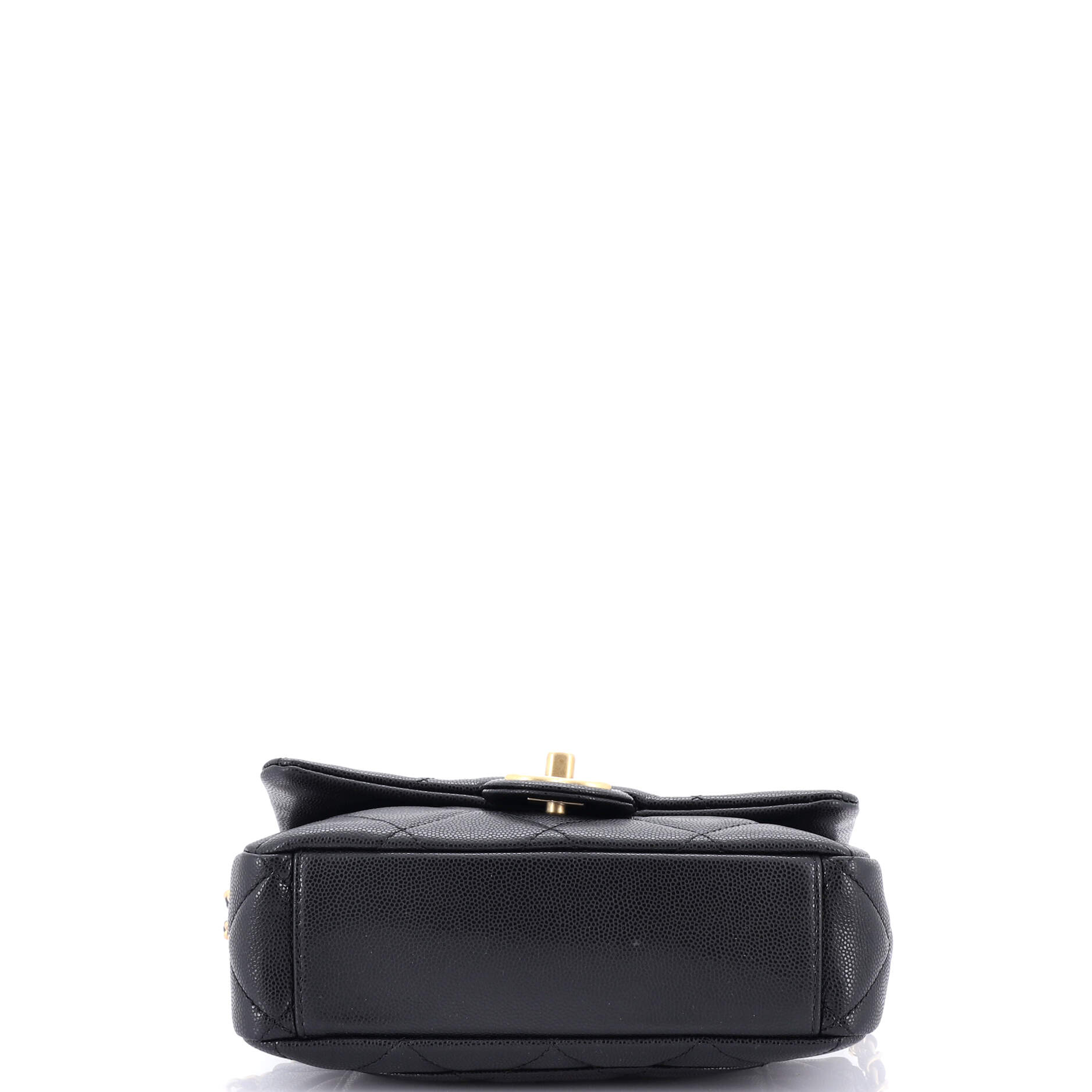 Chanel Twist Your Buttons Flap Bag Quilted Caviar Small