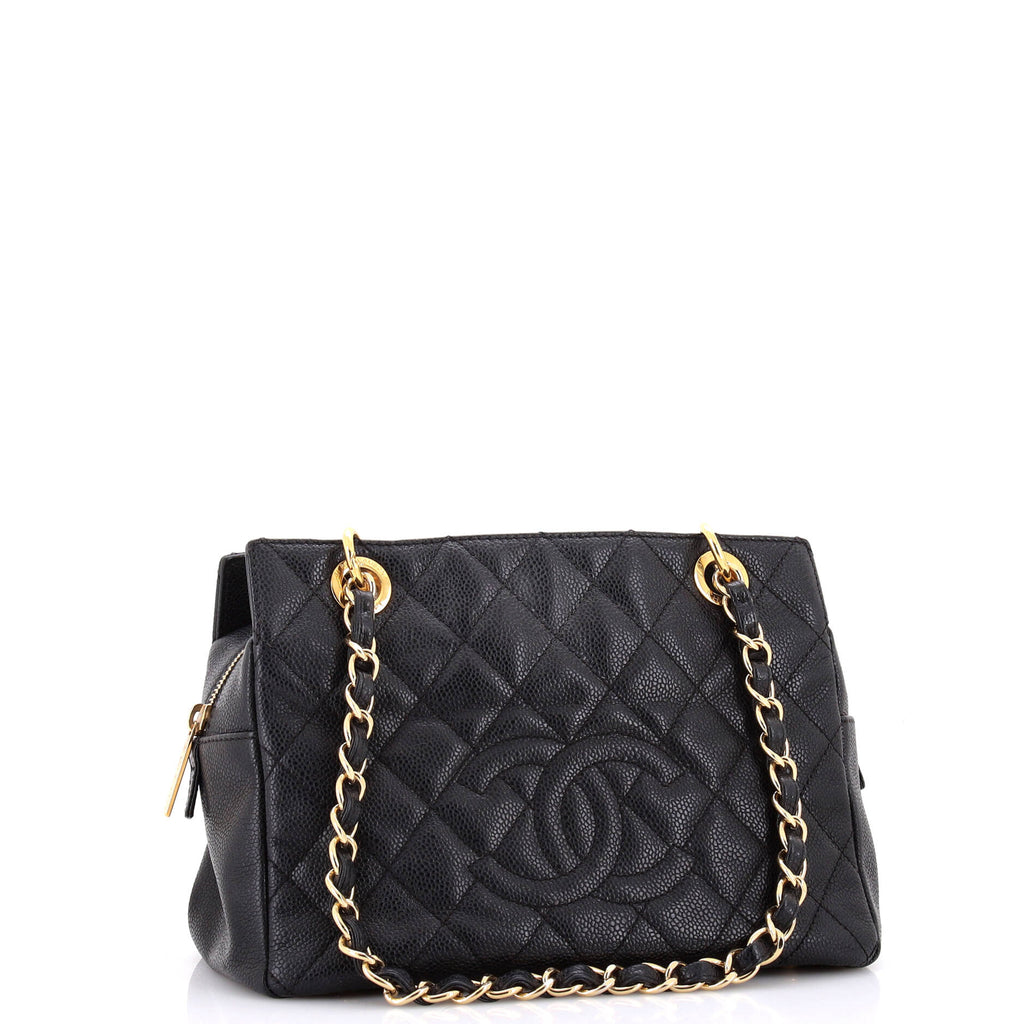 Chanel Petite Timeless Tote Quilted Caviar