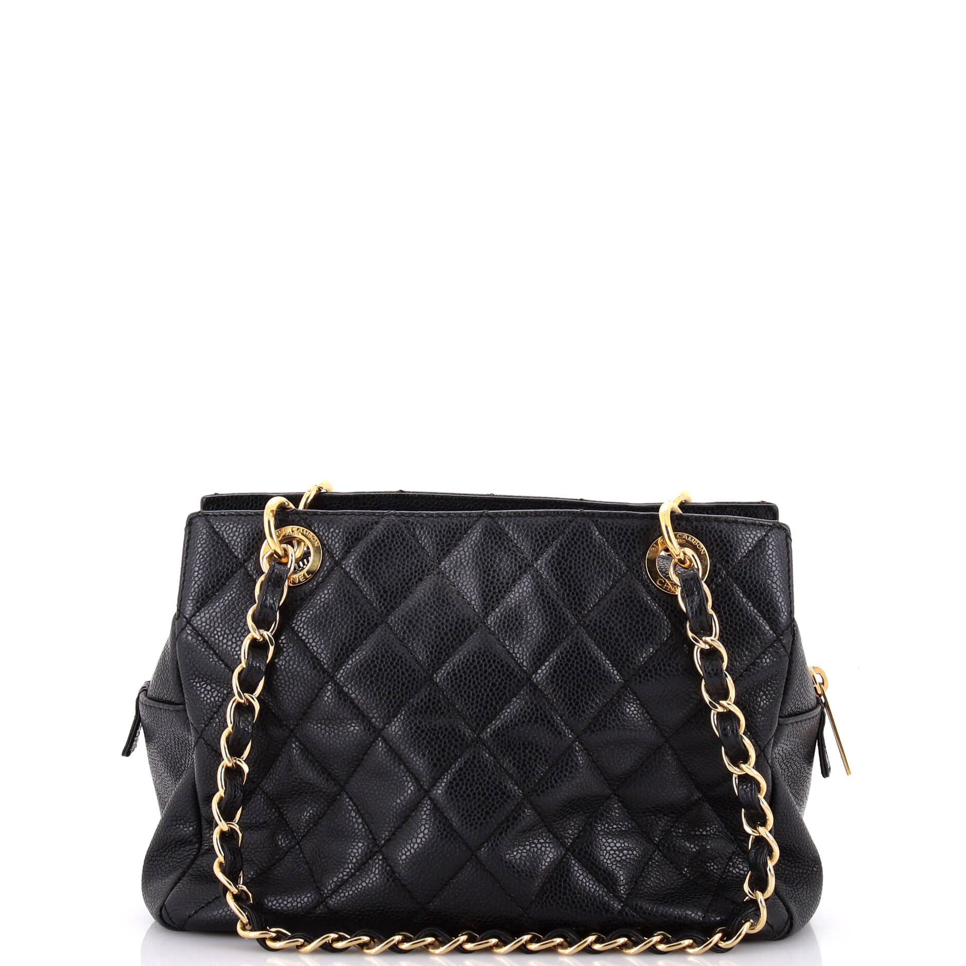 Chanel Petite Timeless Tote Quilted Caviar