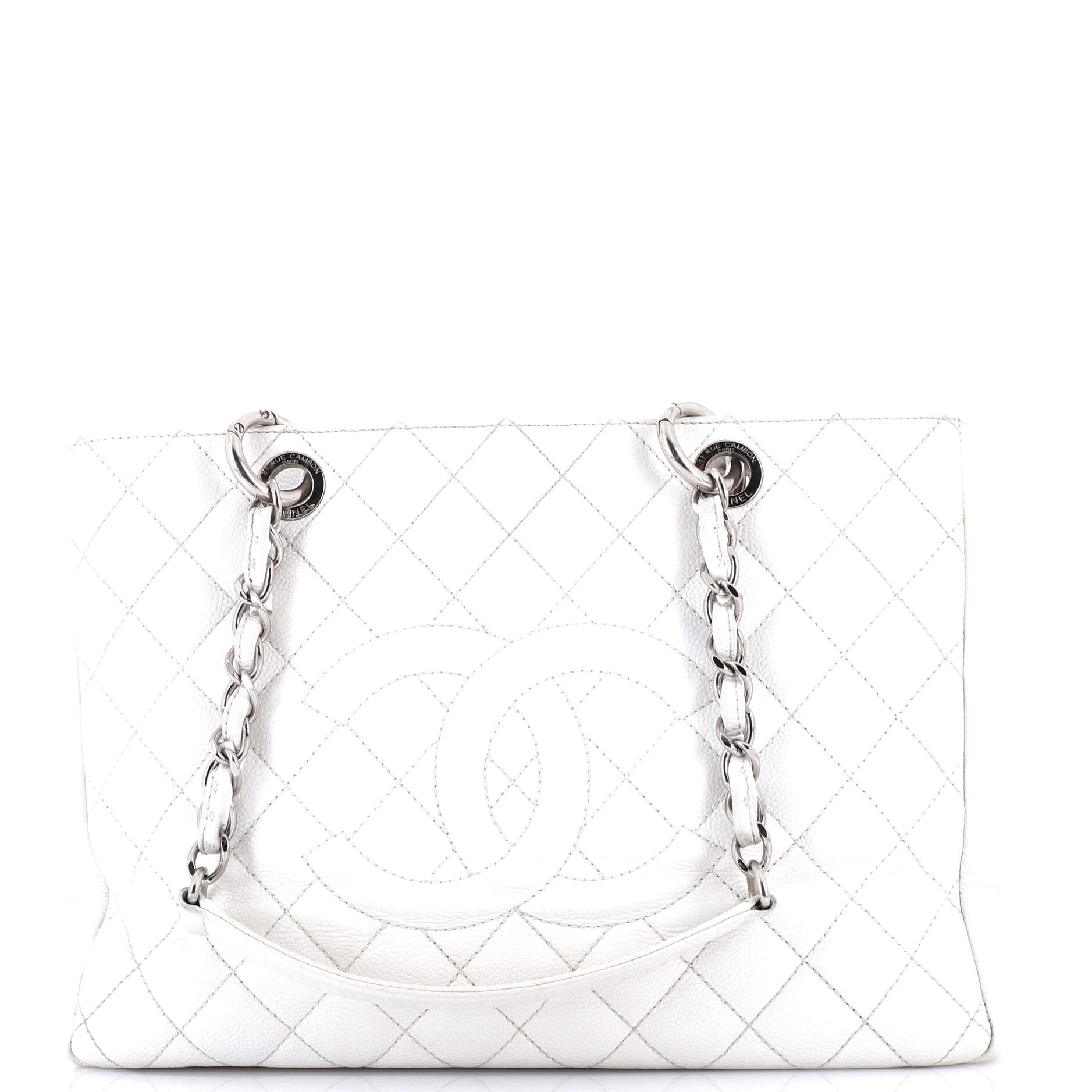 Chanel Grand Shopping Tote Quilted Caviar