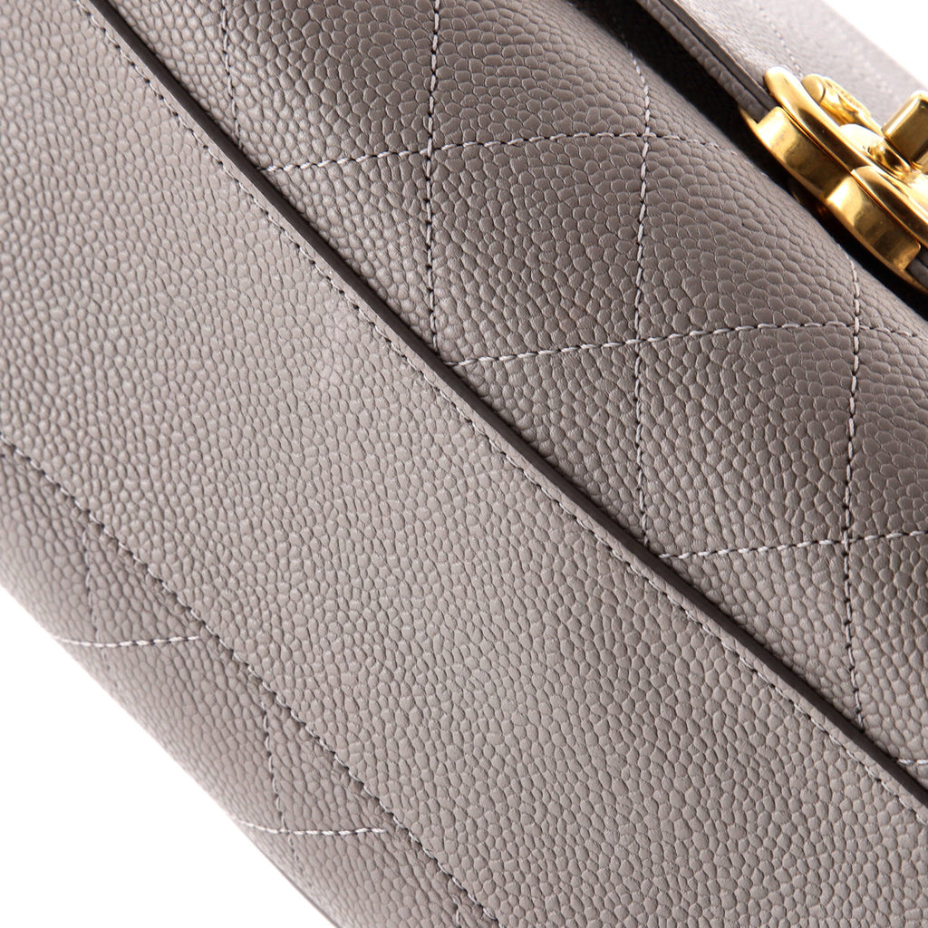 Chanel Chic Affinity Top Handle Bag Stitched Caviar Medium