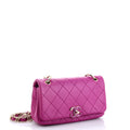 Chanel Twist Chain Enamel CC Flap Bag Quilted Lambskin Large
