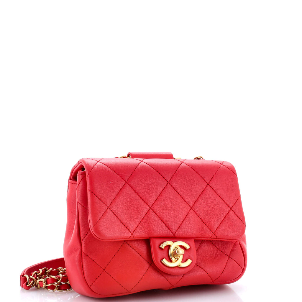 Chanel In The Loop Flap Bag Quilted Lambskin Small