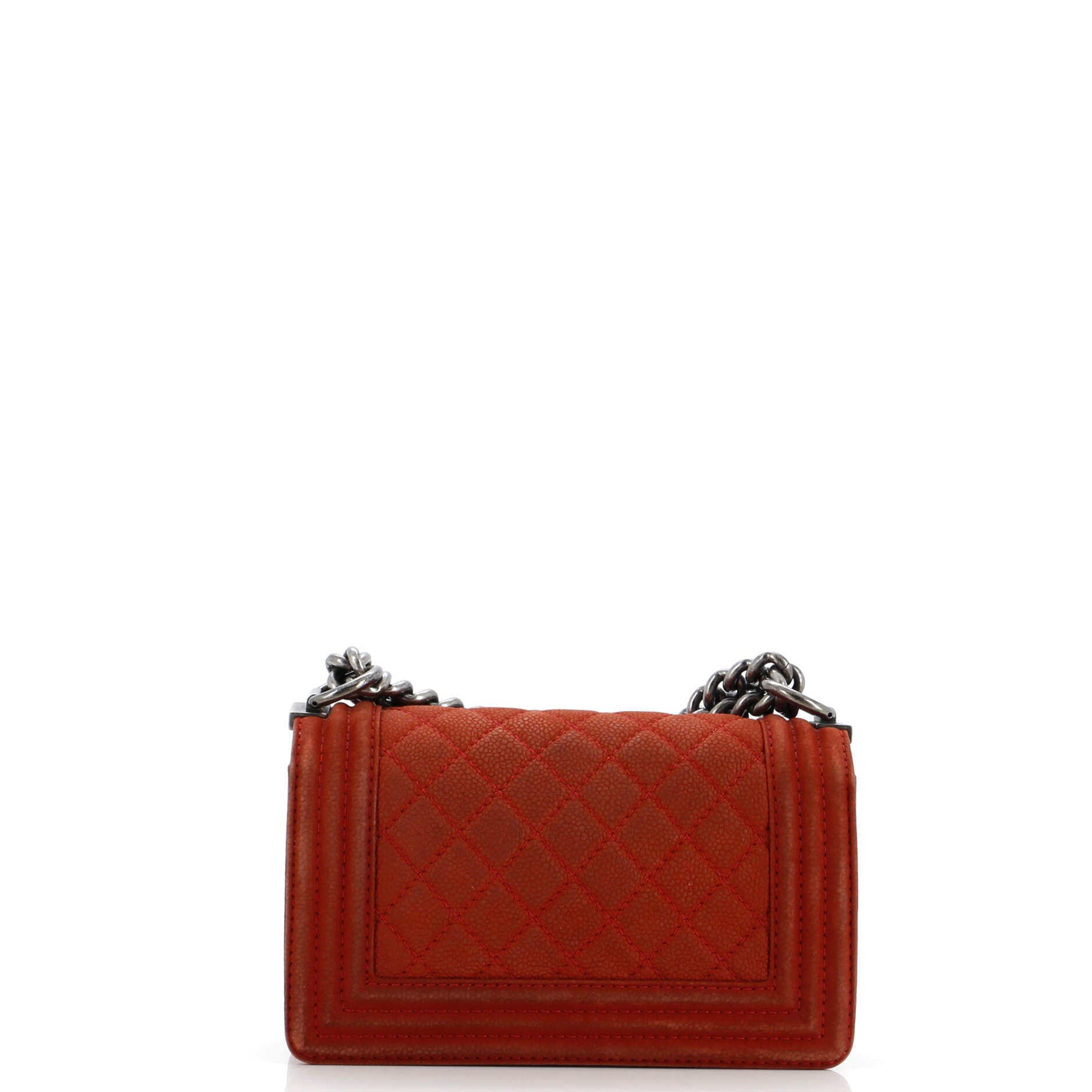 Chanel Boy Flap Bag Quilted Matte Caviar Small