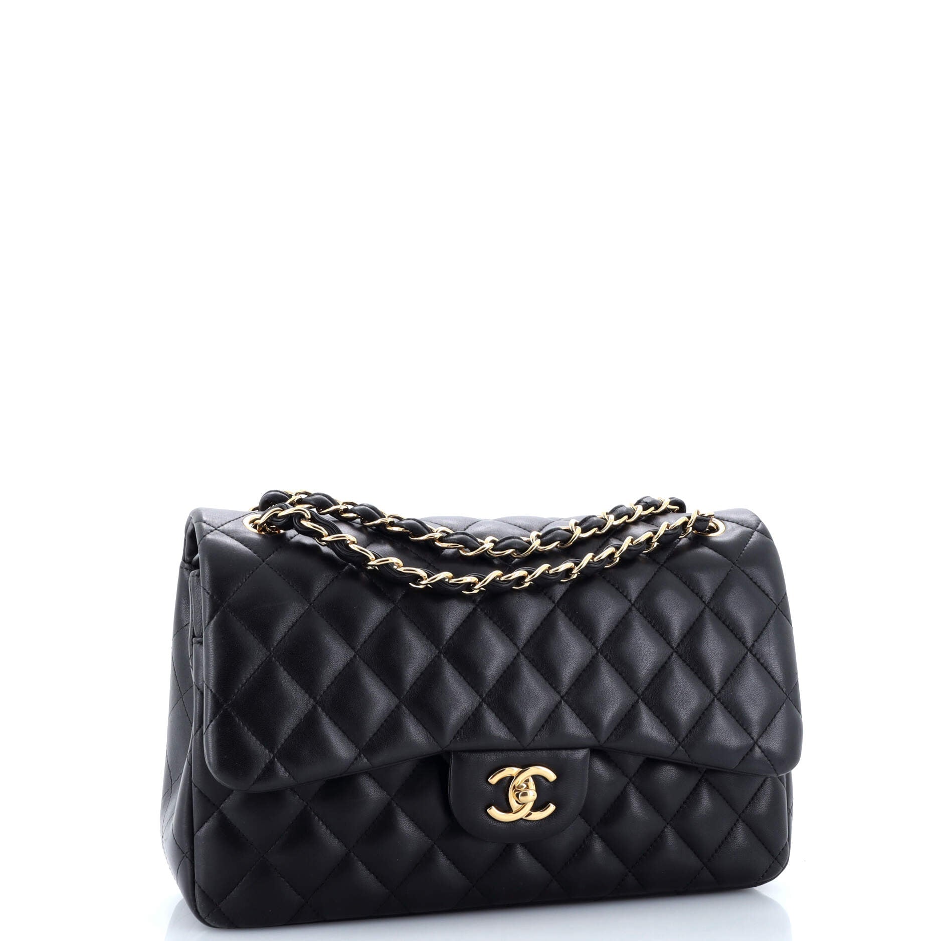Chanel Classic Double Flap Bag Quilted Lambskin Jumbo