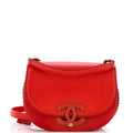 Chanel Coco Curve Flap Messenger Calfskin and Quilted Goatskin Small