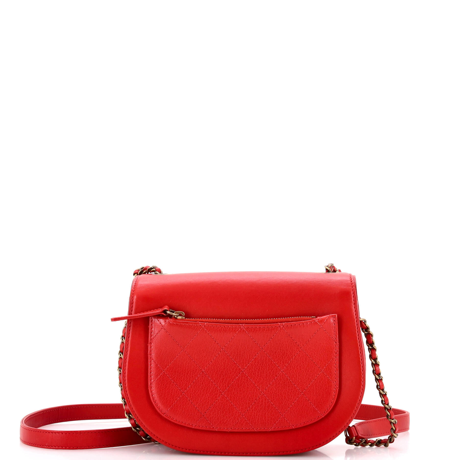 Chanel Coco Curve Flap Messenger Calfskin and Quilted Goatskin Small