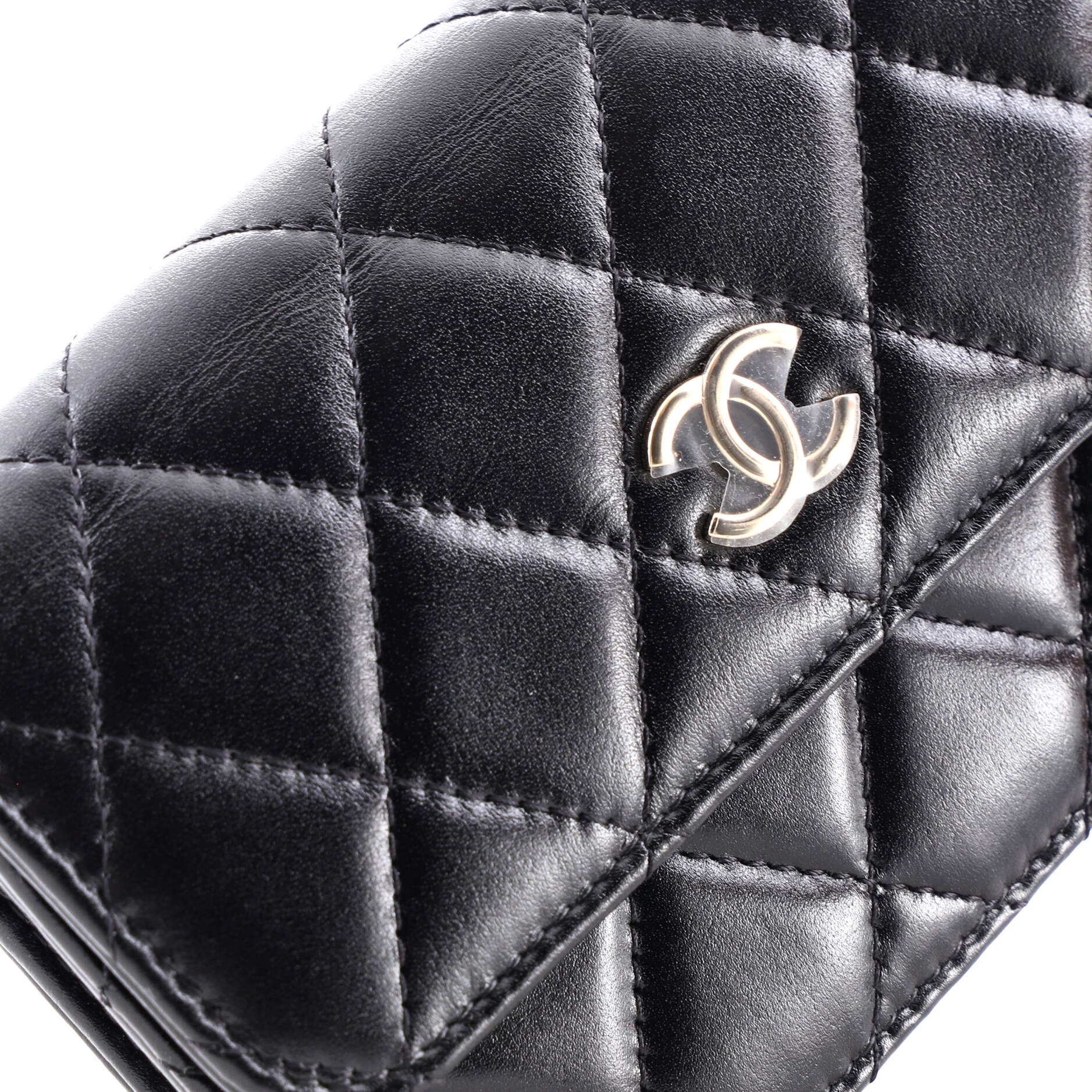Chanel Pearl Strap Clutch with Chain Quilted Calfskin