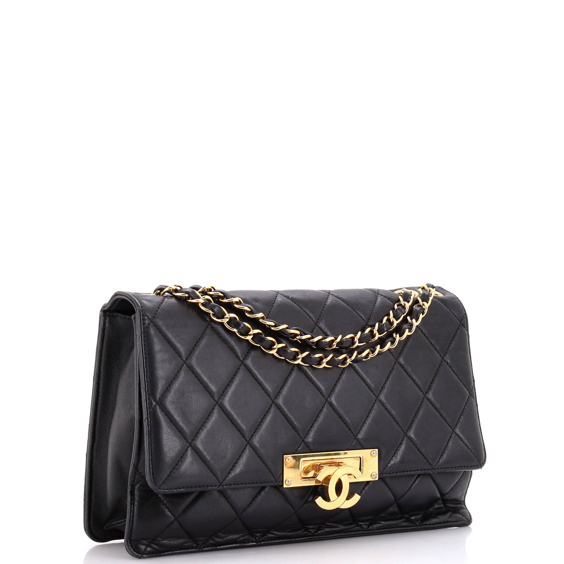 Chanel Golden Class Flap Bag Quilted Lambskin Large