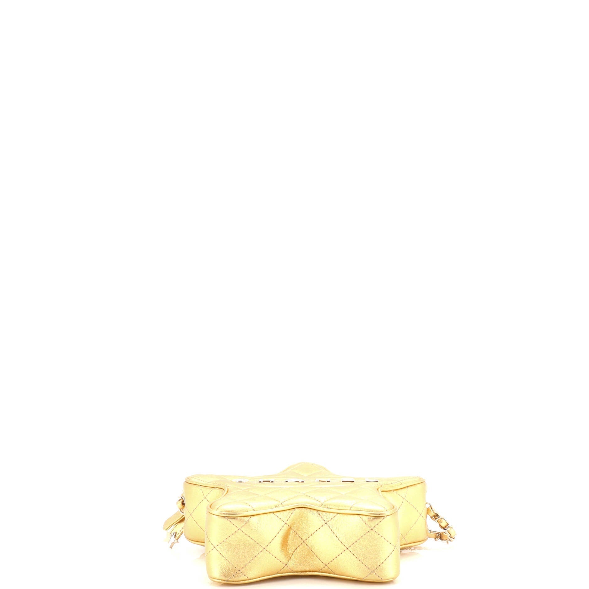 Chanel CC Walk of Fame Star Bag Quilted Metallic Lambskin