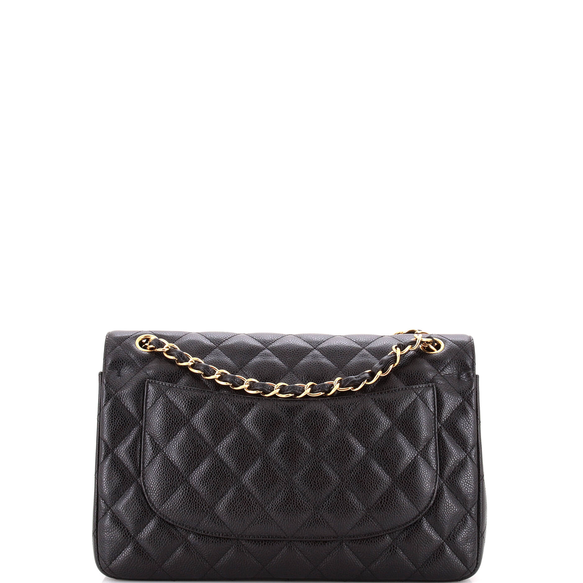 Chanel Classic Double Flap Bag Quilted Caviar Jumbo
