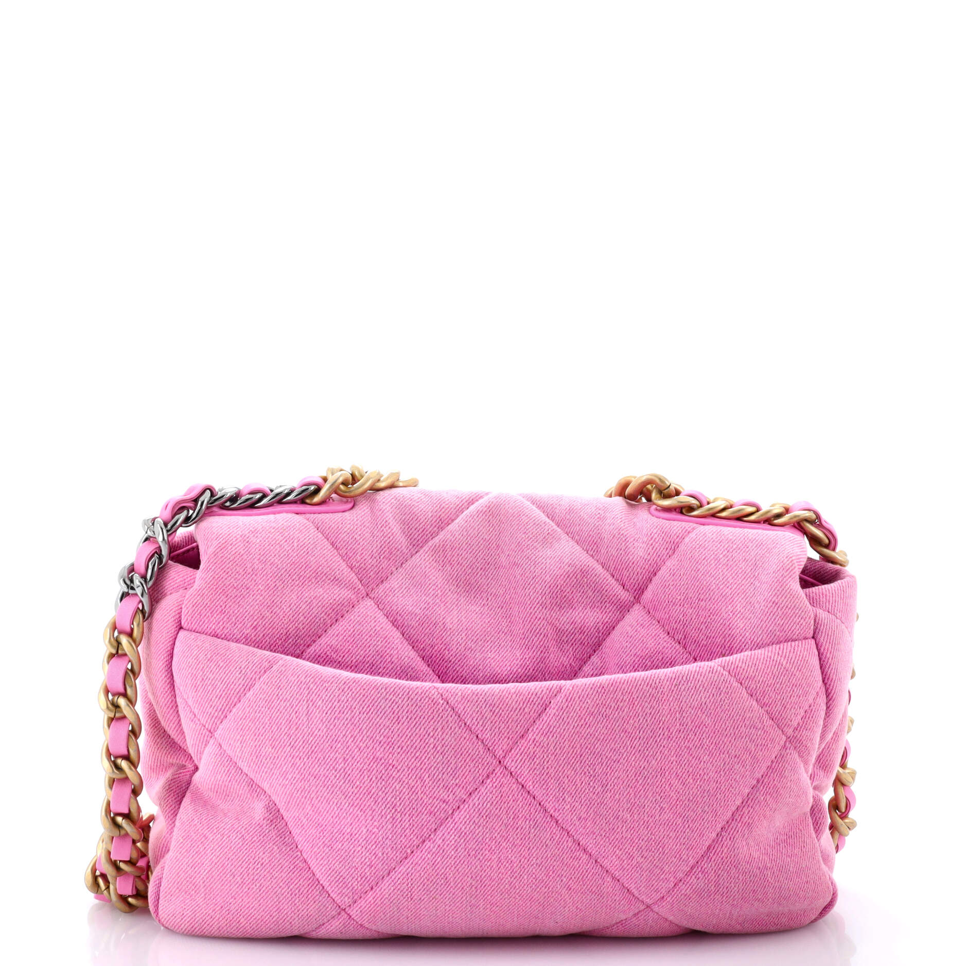 Chanel 19 Flap Bag Quilted Denim Medium