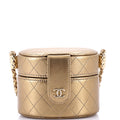 Chanel CC Allure Vanity Case with Chain Quilted Lambskin Mini