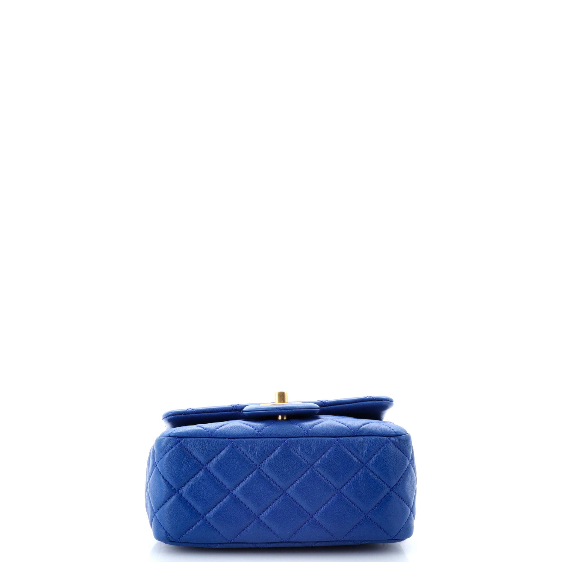 Chanel Pearl Crush Square Flap Bag Quilted Lambskin Mini