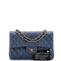 Chanel Classic Double Flap Bag Quilted Caviar Small