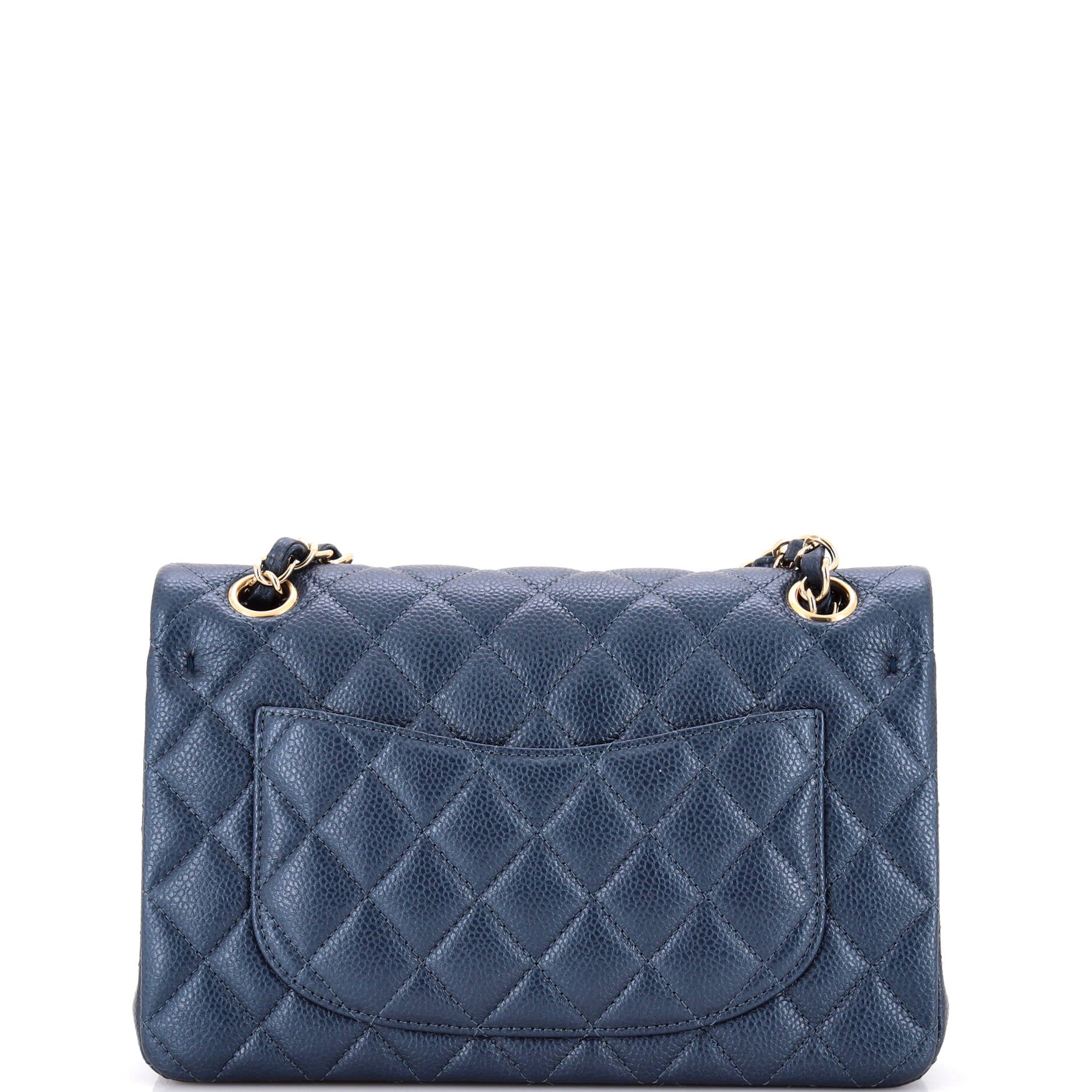Chanel Classic Double Flap Bag Quilted Caviar Small