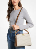 MICHAEL KORS Karlie MeDiorum Leather Crossbody Bag