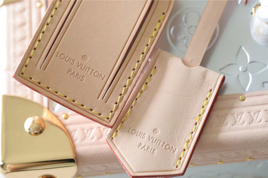 Louis Vuitton The Camera Box Monogram Empreinte By Nicolas Ghesquiere Light Blue/Light Pink For Women,  Shoulder And Crossbody Bags 6.3in/16cm Louis Vuitton