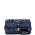 Chanel Graphic Flap Bag Quilted Calfskin Medium