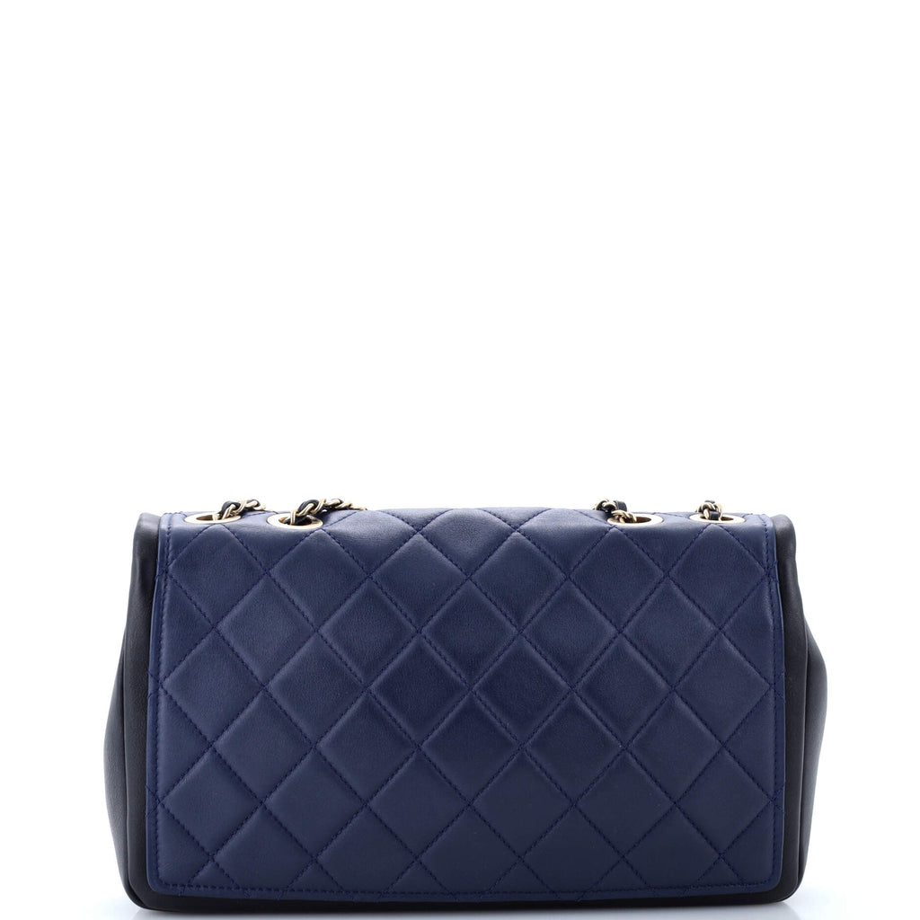 Chanel Graphic Flap Bag Quilted Calfskin Medium