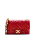 Chanel All Slide Long Flap Bag Quilted Lambskin Small