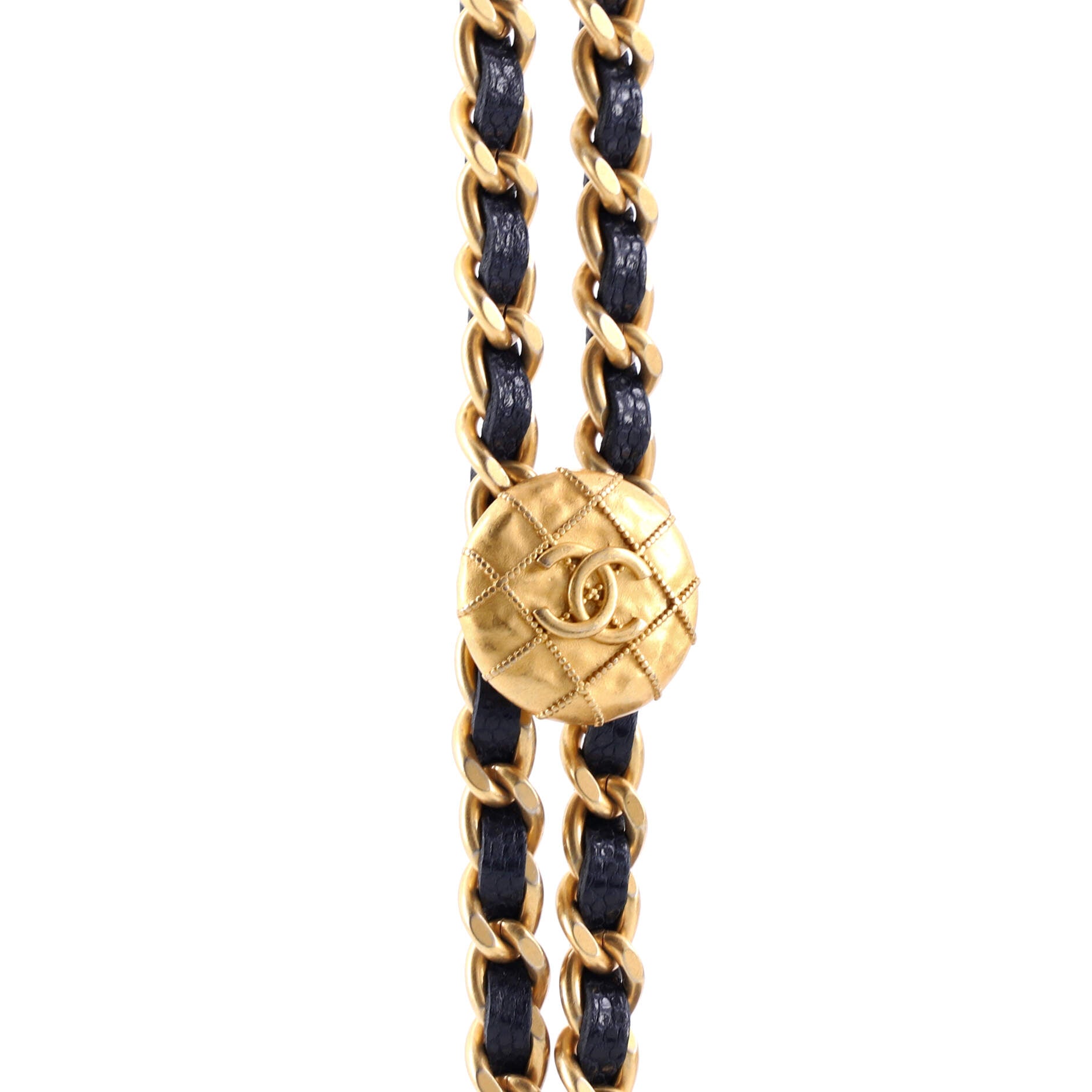 Chanel Twist Your Buttons Flap Coin Purse with Chain Quilted Shiny Caviar