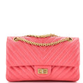 Chanel Reissue 2.55 Flap Bag Chevron Aged Calfskin 225