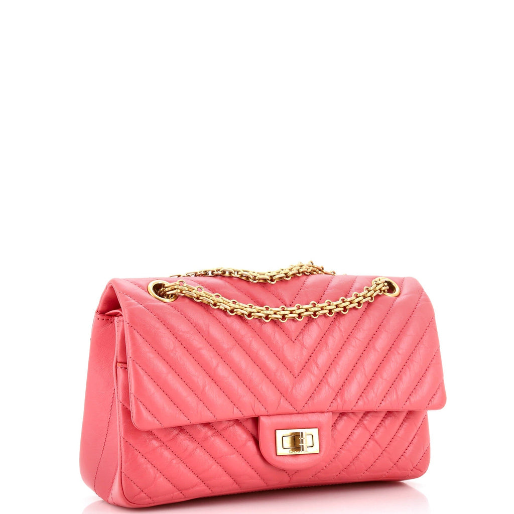 Chanel Reissue 2.55 Flap Bag Chevron Aged Calfskin 225