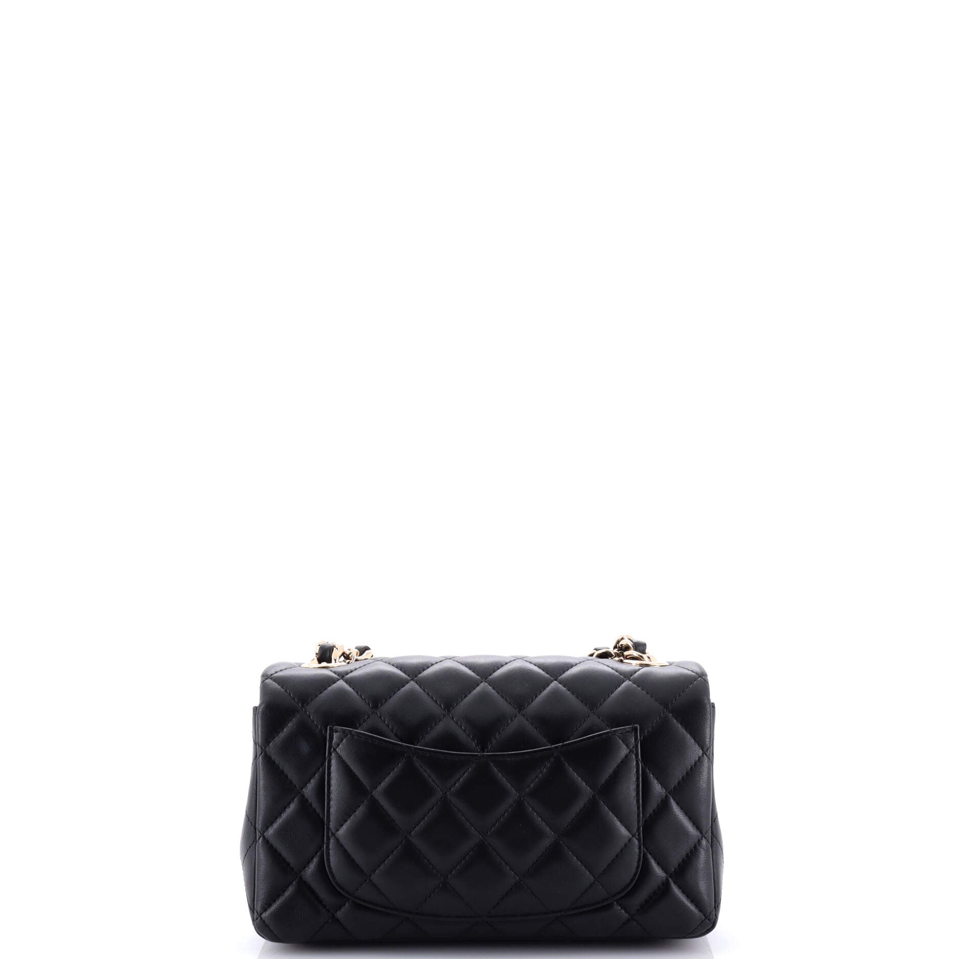 Chanel Coco Charms Classic Single Flap Bag Quilted Lambskin Mini
