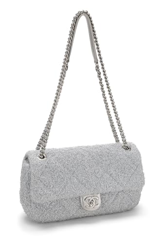 Chanel,  SiLouis Vuittoner Knit Pluto Glitter Classic Flap Medium, SiLouis Vuittoner
