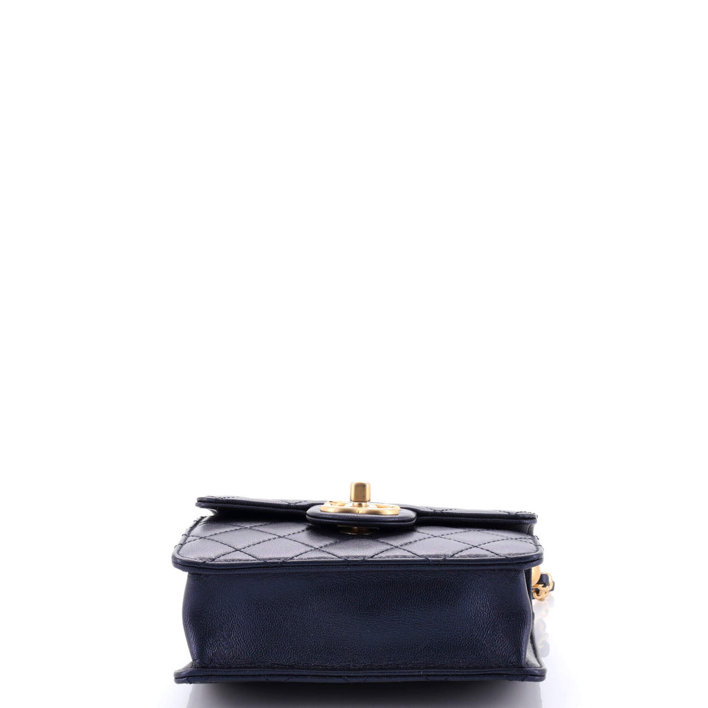 Chanel Chic Pearls Flap Bag Quilted Goatskin with Acrylic Beads Mini