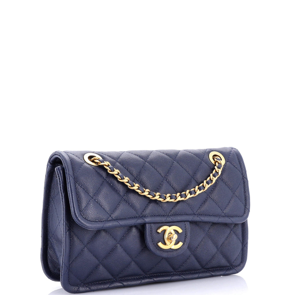 Chanel Sweet Classic Flap Bag Quilted Caviar Medium