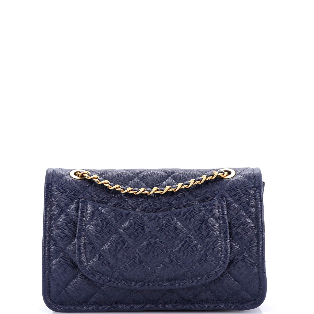 Chanel Sweet Classic Flap Bag Quilted Caviar Medium