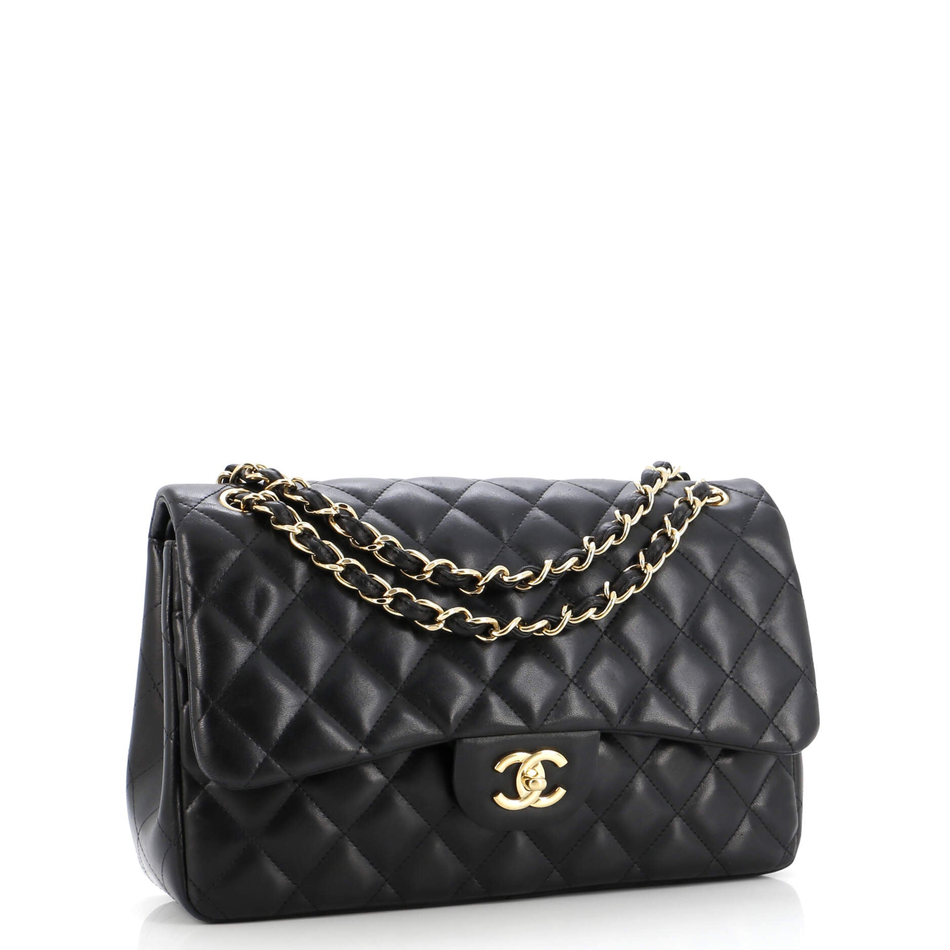 Chanel Classic Double Flap Bag Quilted Lambskin Jumbo
