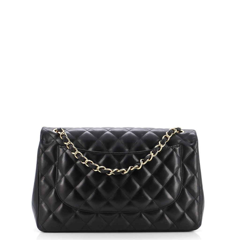 Chanel Classic Double Flap Bag Quilted Lambskin Jumbo
