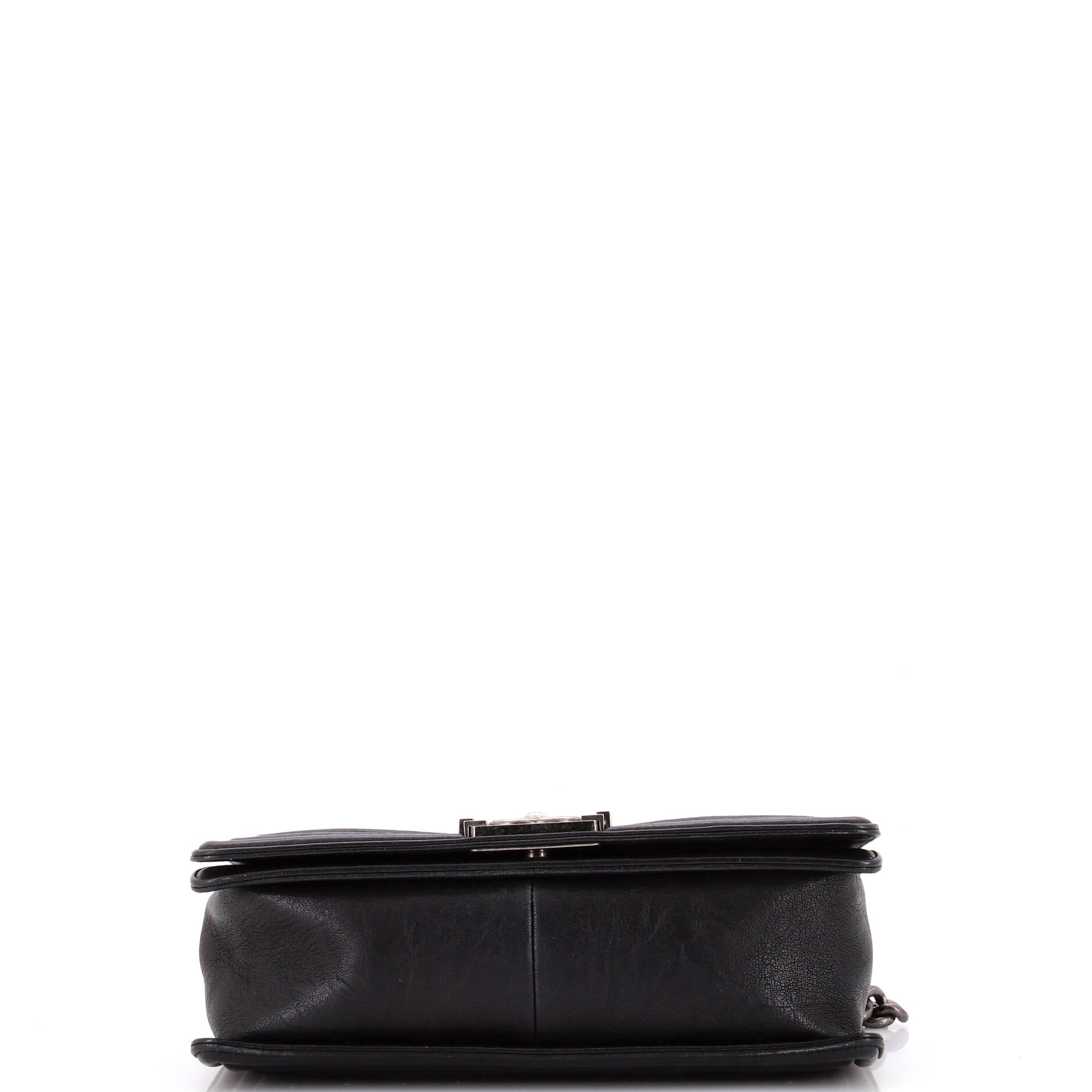 Chanel Boy Flap Bag Studded Quilted Distressed Calfskin Old Medium