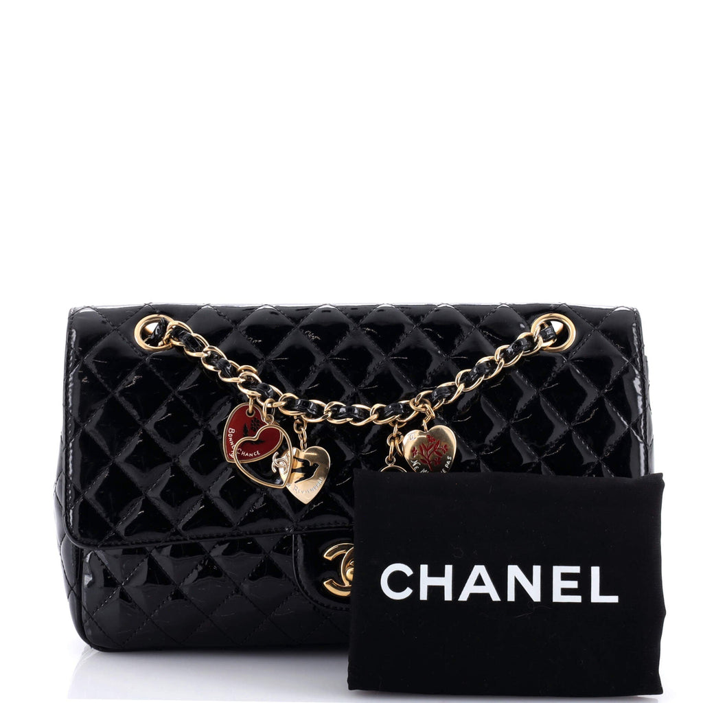 Chanel Valentine Hearts Flap Bag Quilted  Medium