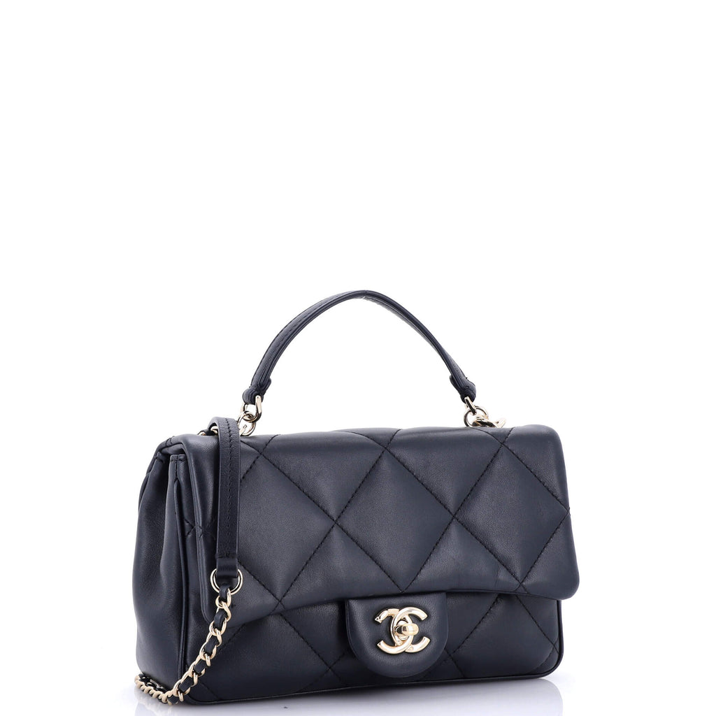 Chanel Easy Carry NM Flap Bag Quilted Lambskin Small