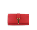 Saint Laurent Classic Y Red Leather Paris Clutch Bag