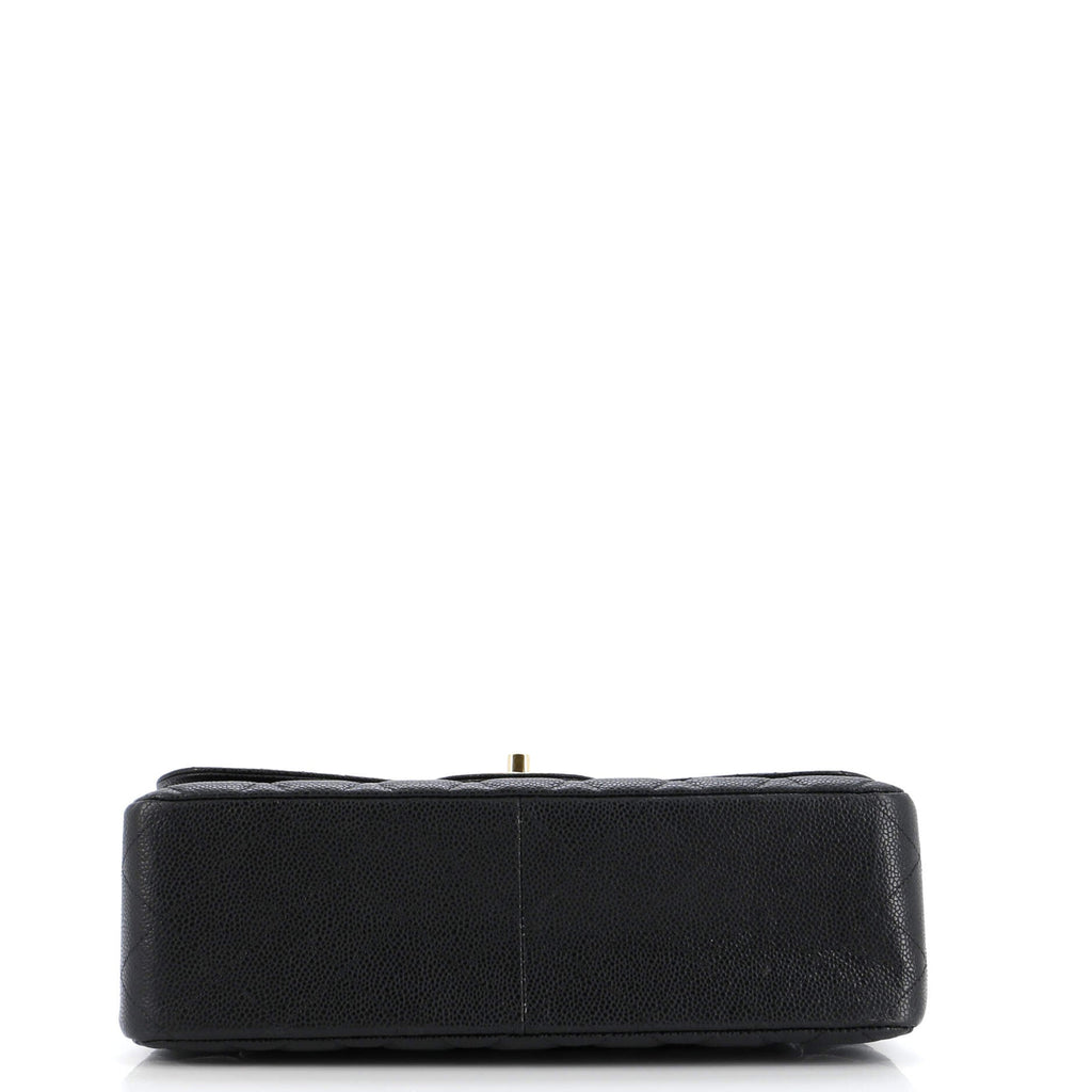 Chanel Classic Double Flap Bag Quilted Caviar Jumbo