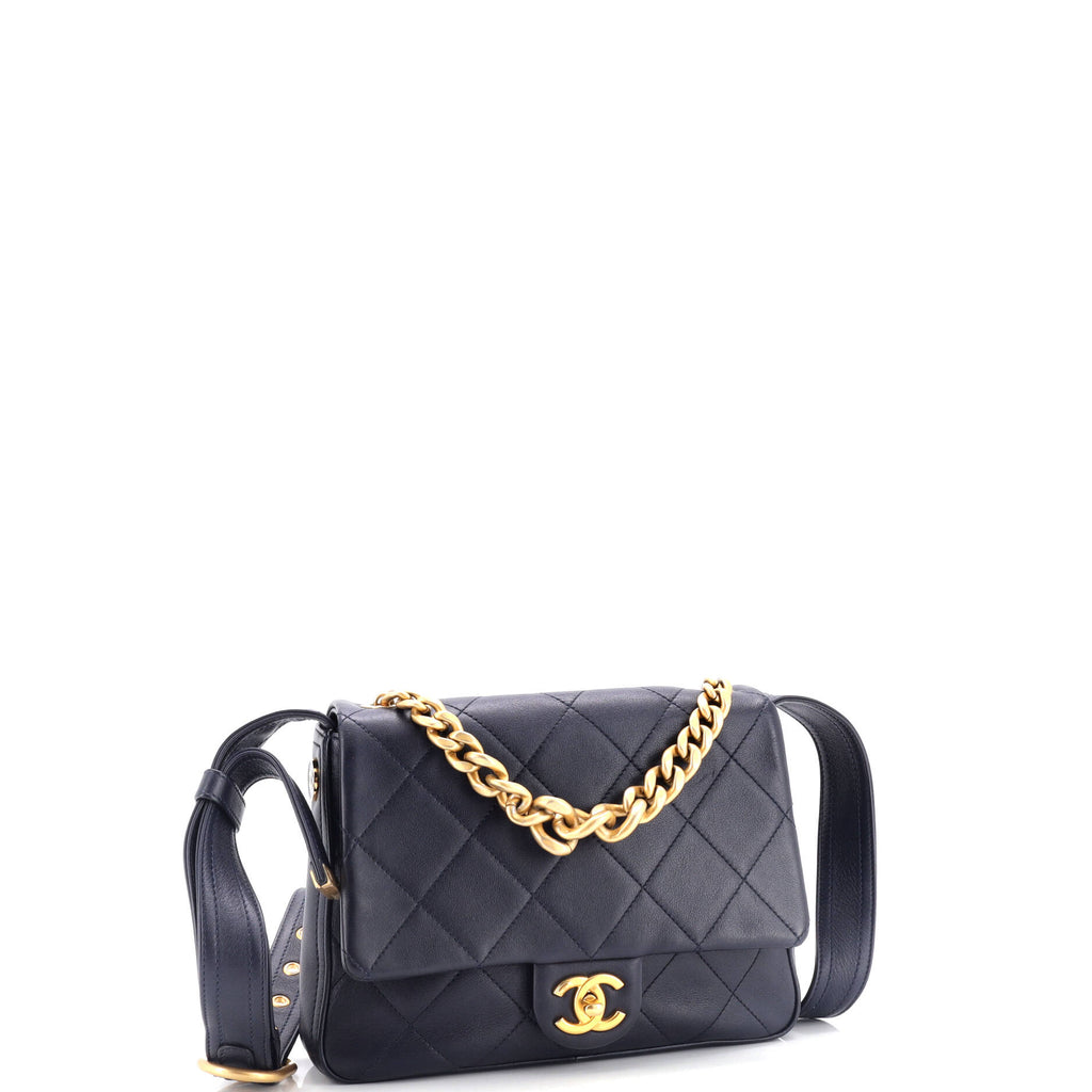 Chanel Easy Mood Flap Bag Quilted Calfskin Medium