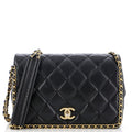 Chanel Chain Around Multi Chain Full Flap Bag Quilted Caviar Medium