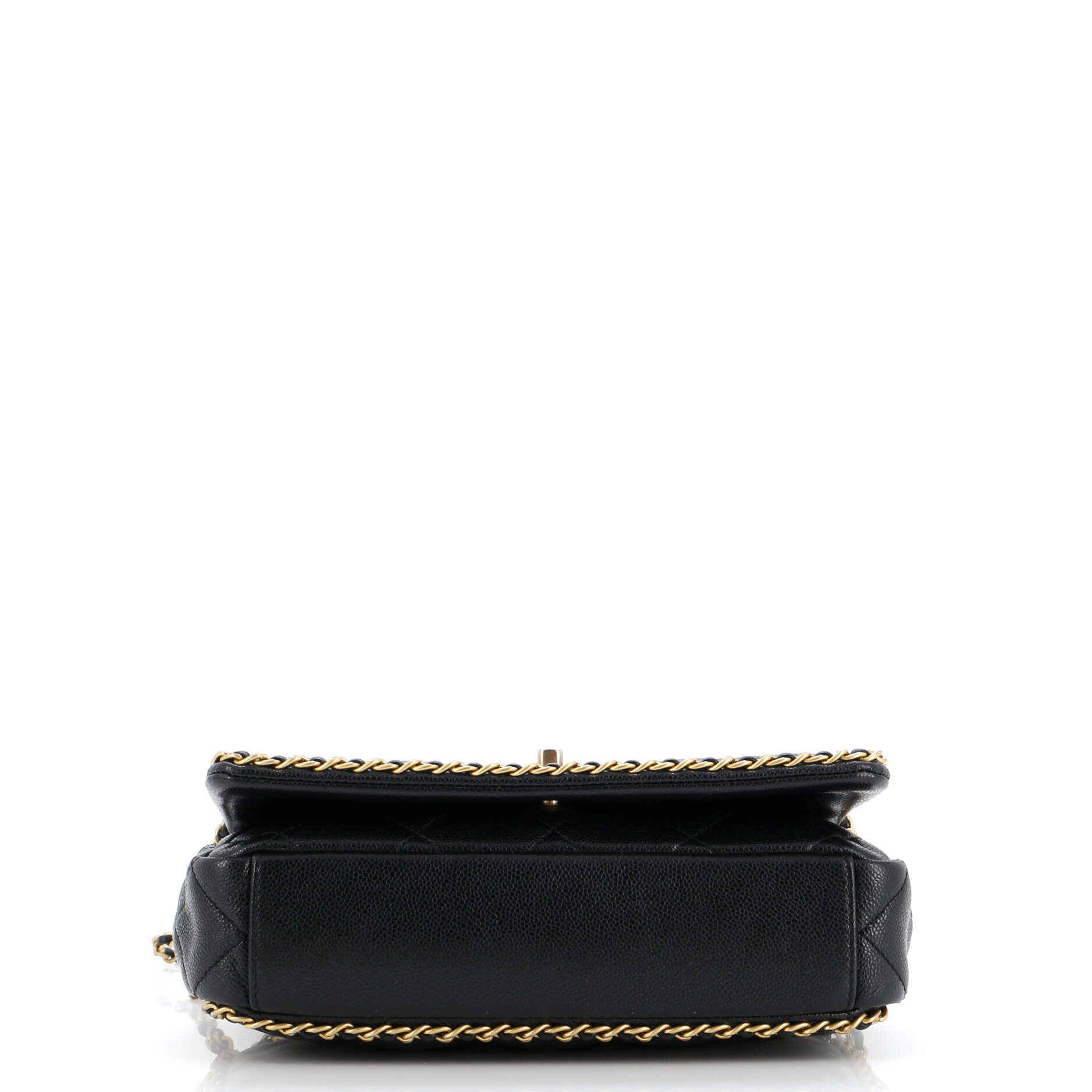 Chanel Chain Around Multi Chain Full Flap Bag Quilted Caviar Medium