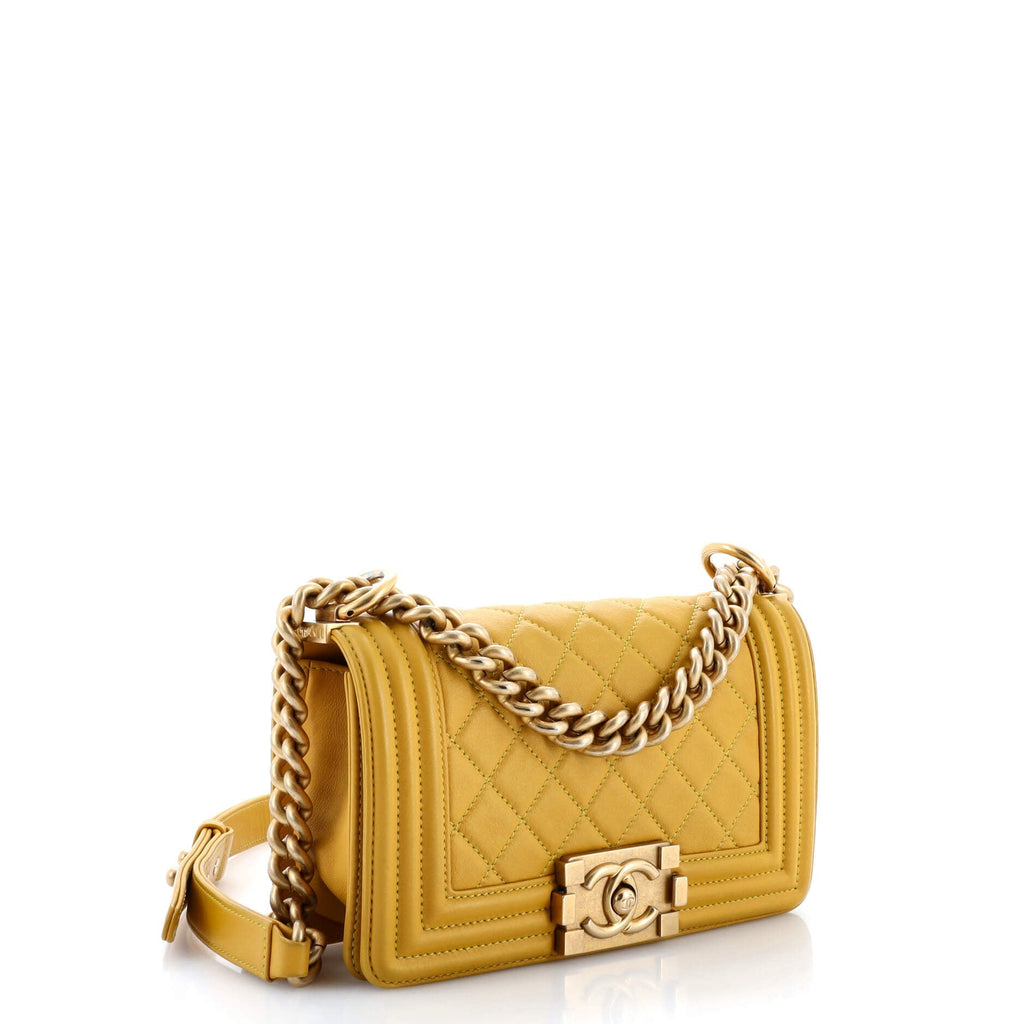 Chanel Boy Flap Bag Quilted Lambskin Small