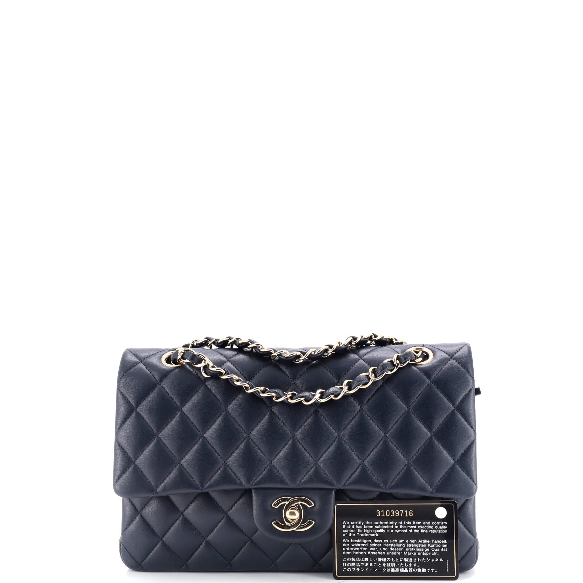 Chanel Classic Double Flap Bag Quilted Lambskin Medium